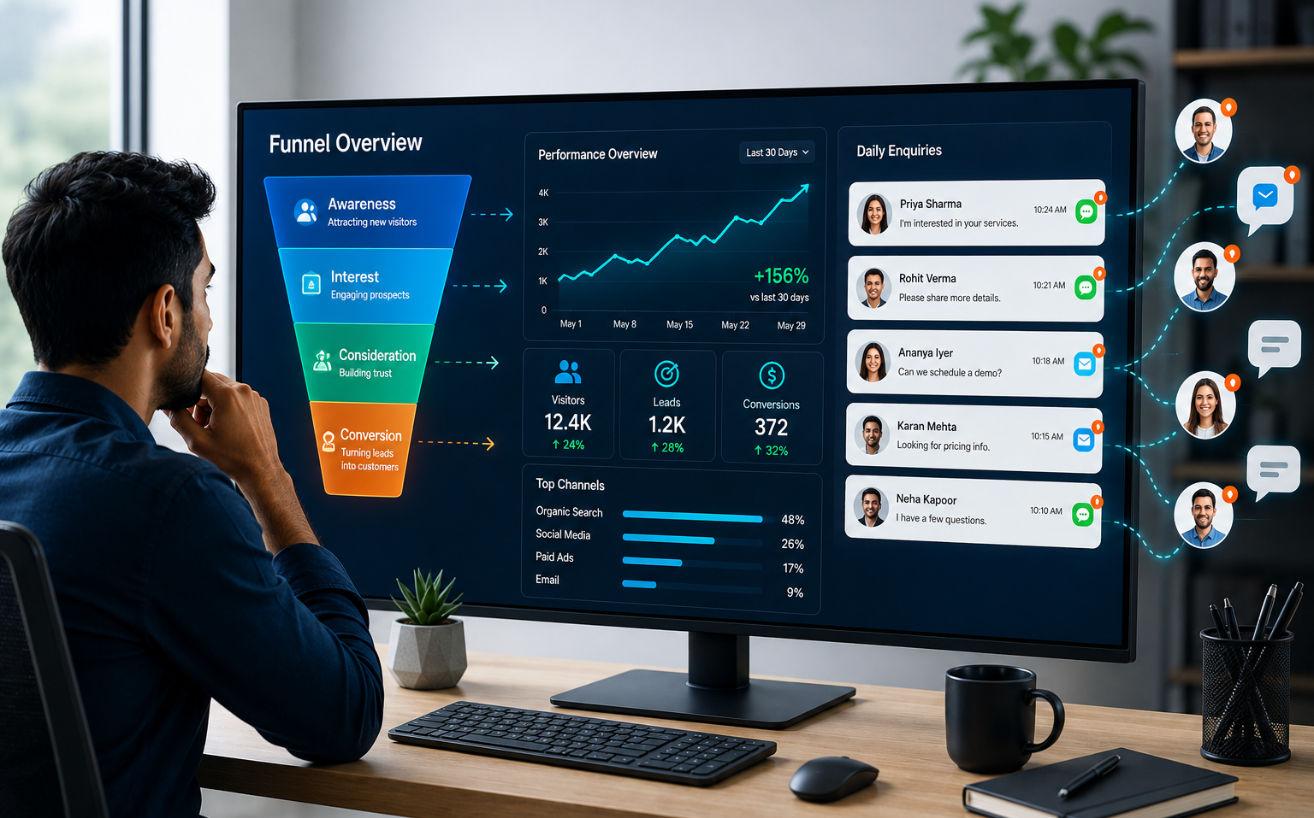 From Zero Leads to Daily Enquiries: How Businesses Scale with Full-Funnel Marketing